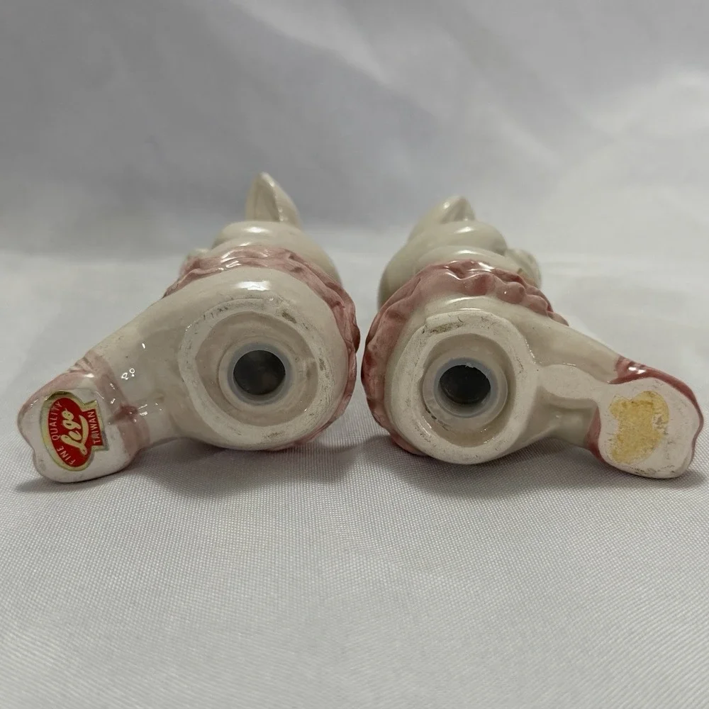 Vintage LEGO Taiwan Pig Ballerina Salt & Pepper Shakers Cute Ceramic Novelty Set